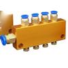 2-12 Ways Aluminium Brass Lube Oil Piston Distributor Manifold Block Compression Push In Fitting Centralized Lubrication System