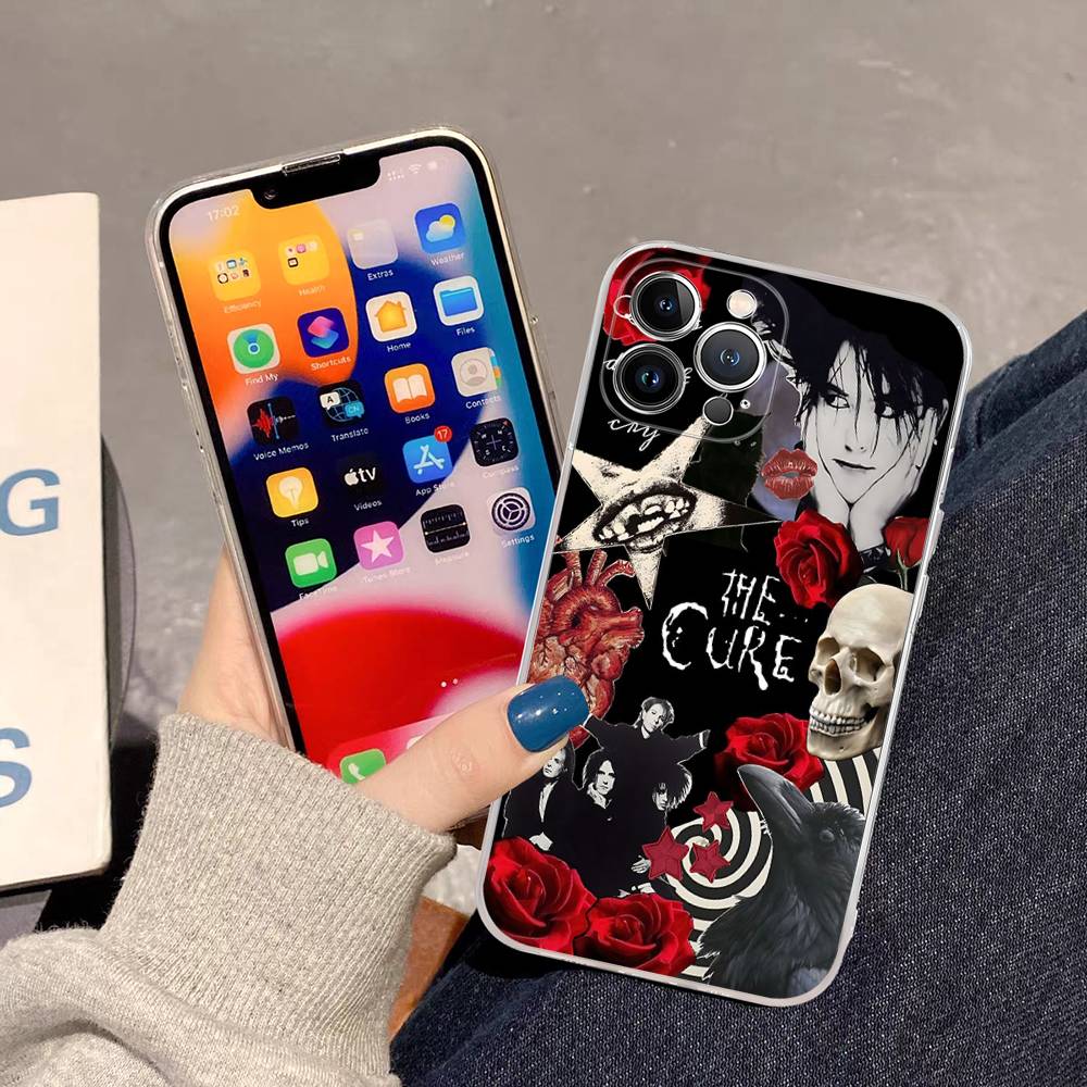 Rock Band THE C-CURE Music For IPhone 11 12 13 14 15 16 17 Pro Max Plus Air Transparent Clear Shockproof Case