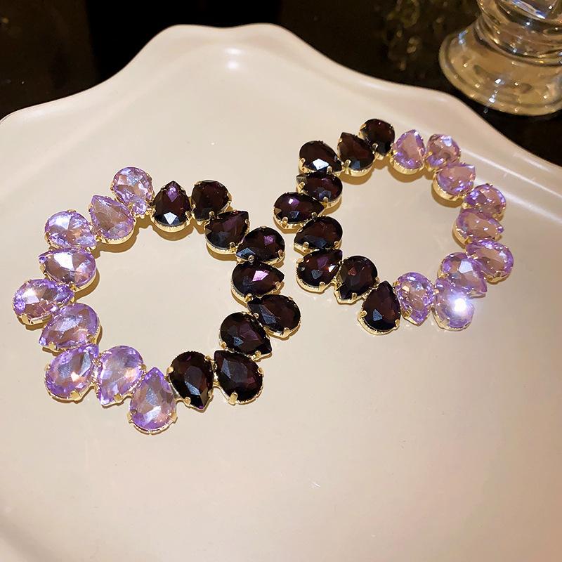 

Серебряные иглы, инкрустированные бриллиантами, капли воды, геометрические серьги, серьги преувеличенного дизайна, нишевые, легкие, роскошные, темпераментные женские серьги