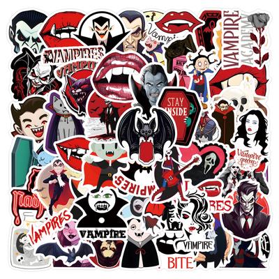 55 New Vampire Doodle Stickers Decorate Suitcase Mobile Phone Cartoon Personalized Stickers
