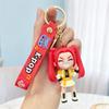 KPOP Demon Hunters Keychain HUNTRIX Figure Keychain Kawaii Rumi Zoey Mira Bag Hanging Ornament  Chiritmas New Year GIfts Keyring