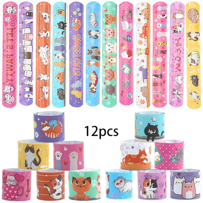 PVC Slap Bracelets Cute Animal Capybara Dinosaur Bees Kids Birthday Party Favors Christmas Souvenir Halloween Decorations Gift