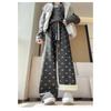 Winter Fleece Thickened High Waist Wide Leg Pants Straight Pants Yamamoto Pants Wide Leg Pants