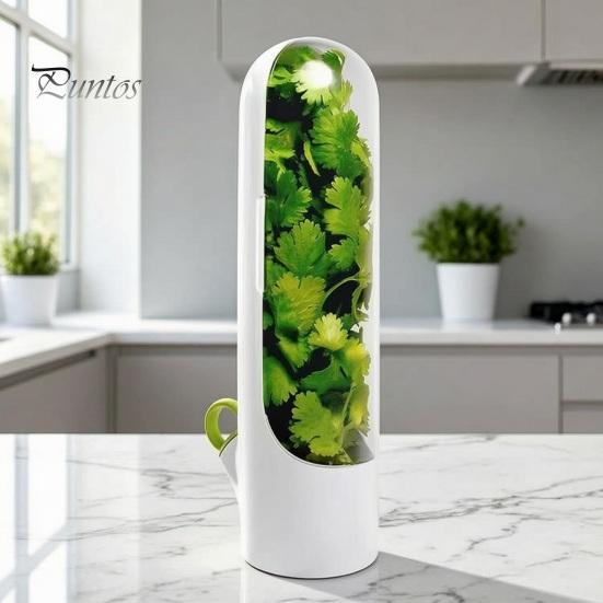 Plant Stem Hydrator Herb Saver for Refrigerator, Pods Cilantro Containers Refrigerator Side Door Storage Fresh Keeper Parsley Asparagus Kitchen