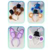 Cartoon Bear Ear Plush Headband Cosplay Costume Hairhoop Birthday Party Hairband Women Face Washing Hairhoop Accessories