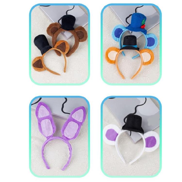 Cartoon Bear Ear Plush Headband Cosplay Costume Hairhoop Birthday Party Hairband Women Face Washing Hairhoop Accessories