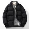 Winter Heren Heren Opstaande Kraag Losse Katoen Gevoerde Jas Hong Kong Stijl Partnerstijl Verdikt Warm Casual Katoen Gevoerde Jas