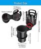 Dual Car Cup Holder & Organizer - Multi-Functional Interior Storage Rack