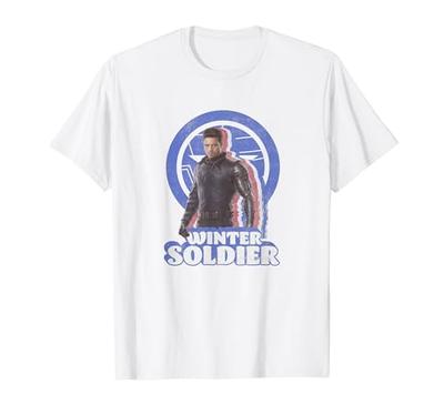 Marvel Falcon and Winter Soldier Bucky Retro T-Shirt