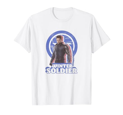 Marvel Falcon and Winter Soldier Bucky Retro T-Shirt