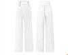 Womens Elastic High Waisted Palazzo Pants Casual Wide Leg Long Lounge Pant Trousers with Pocket