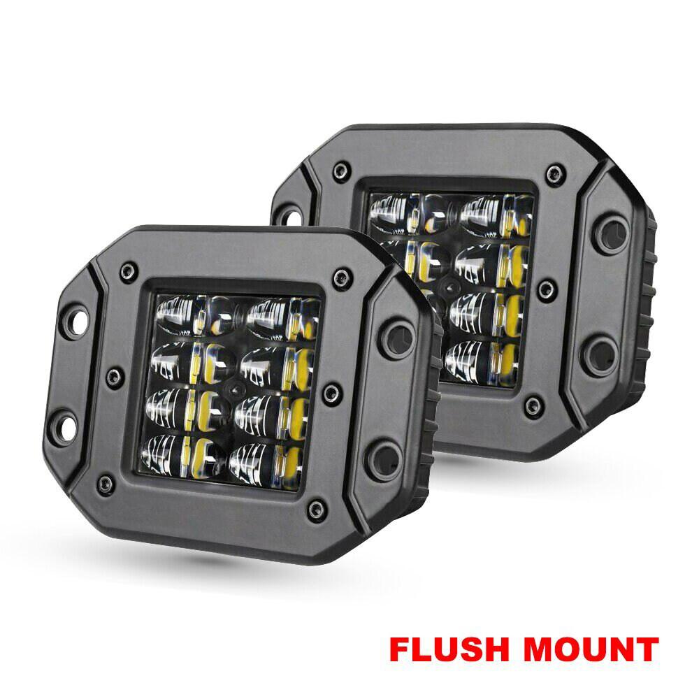 

5inch Driving Fog Light 40W Flush Mount LED Work Light Bar for Car Truck Off-road Boat 4WD Atv Spot Beam LED Pods 12V 24V армия зеленый