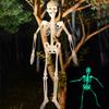 Glowing Skeleton Halloween Decor 32cm Scary Haunted House Props for Party Decoration Spooky Prank Supplies