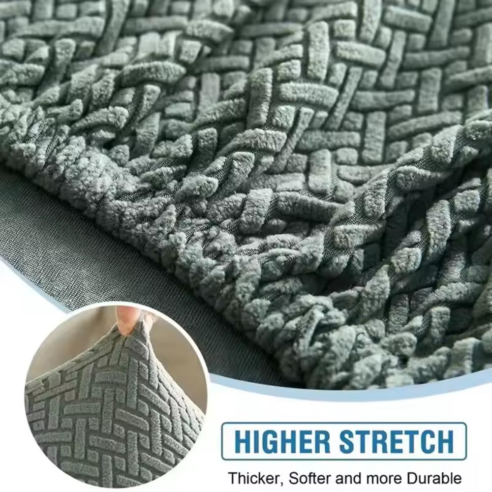 Elastic Restaurant Chair Cover Elastic Thickened Jacquard Chair Cover Living Room Universal Chair Cover Minimalist Chair Cover