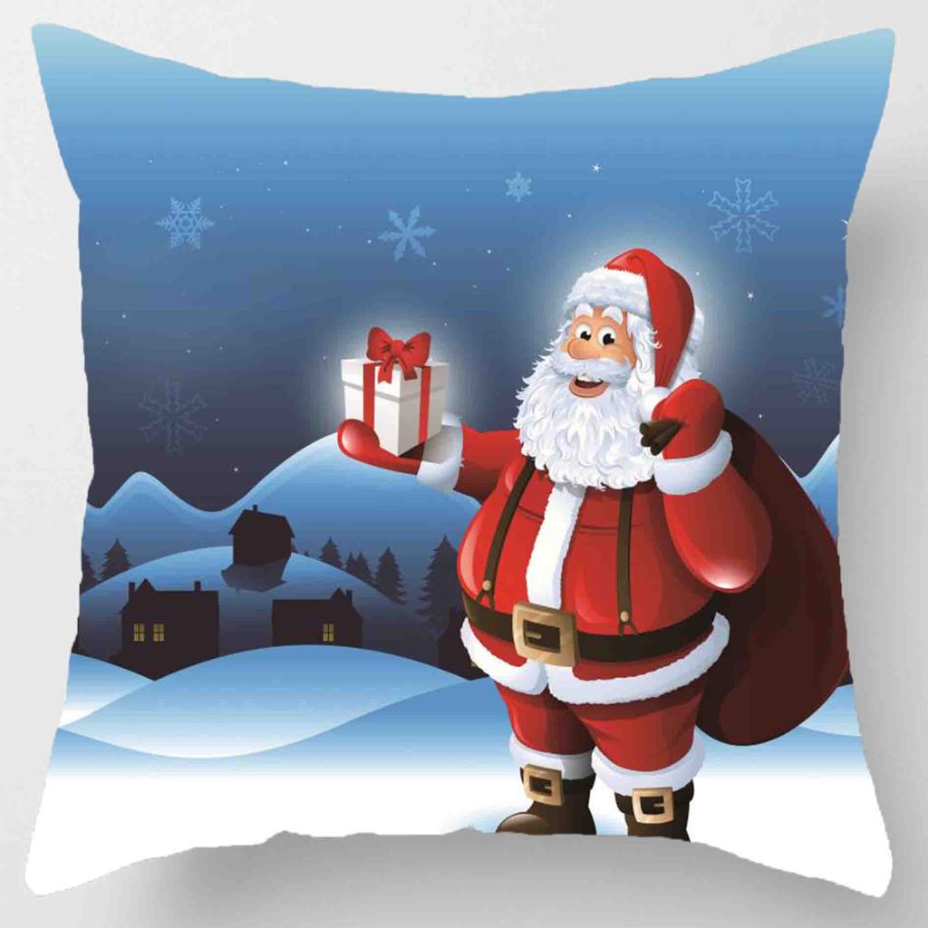 Christmas cushion set 45* 45cm pillowcase Christmas ornaments suitable for home Navidad Noel Christmas gifts Christmas ornaments