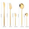 20Pcs/Set Silver Cutlery Set Stainless Steel Tableware Knife Cake Fork Spoon Dinnerware Set Kitchen Flatware Silverware