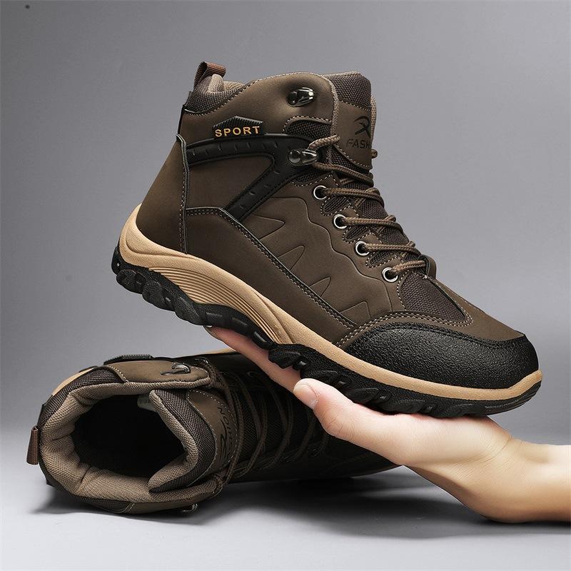 

Men s shoes autumn and winter new sports outdoor mountaineering Martin boots leather and platform casual boots men s shoes 44
