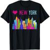 New York Skyline Tee NY City Vacation Statue of Liberty T-Shirt