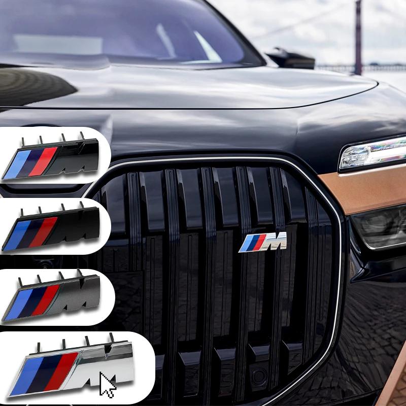 3D ABS M Logo Front Grille Badge Body Decorative Sticker Car Modification Accessories For BMW M Logo X1 X2 X3 X4 X5 X6 F48 G01 EU4
