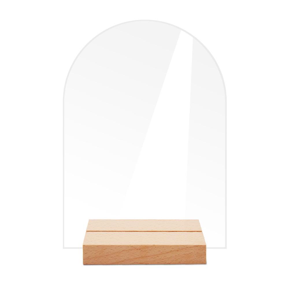 

Прозрачный акриловый держатель для таблички на стол, табличка с номером стола для свадебной вечеринки, табличка для таблички на стол, банкет, деревянная основа, табличка своими руками