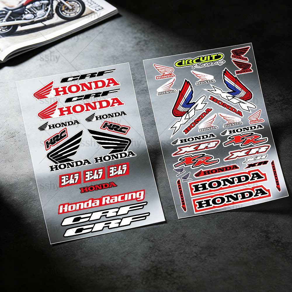 For HONDA Reflective Motorcycle Stickers, 3M Safety Warning At Night In the Dark Scooter Helmets