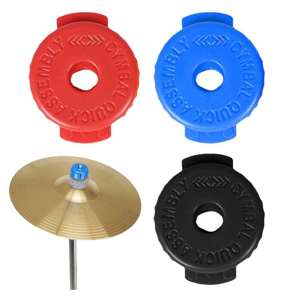 

6PCS Nuts Attachments Cymbal Quick Release Nut Placstic Cymbal Stands Cymbal Mate For 8mm чорний