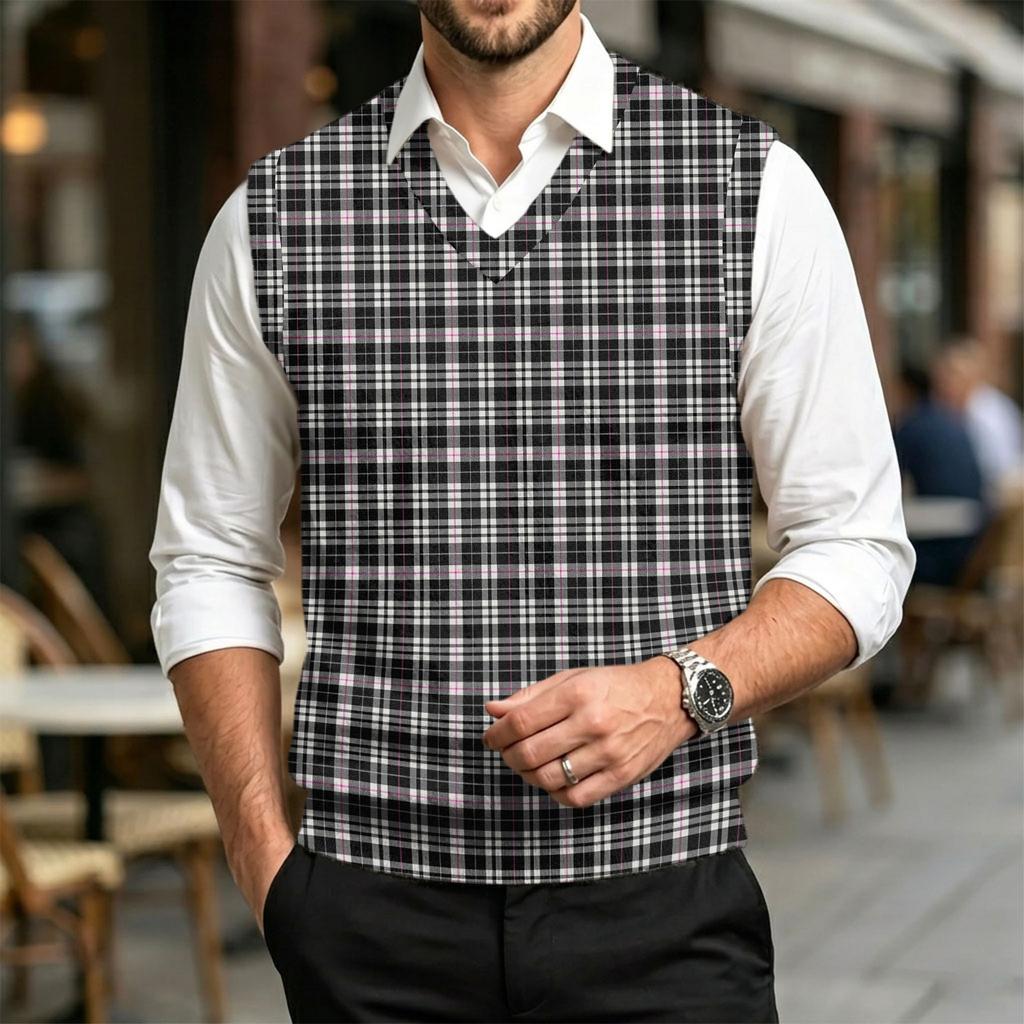 Men's V-Neck Sweater Vest Casual Wool Knit Sleeveless Top for Commute, Work and Everyday Wear