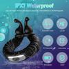 Rechargeable Vibrating Penis Cock Ring Clit Vibrator Sex Toy for Men Couples