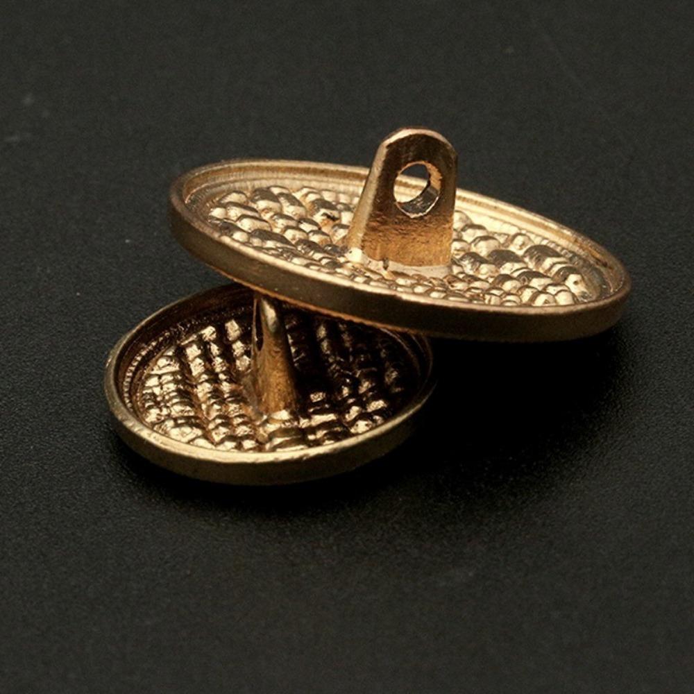 10 Pcs 15/20/25Mm Circular Vintage Metal Buttons For Clothing Decoration Hand Sewn Buttons Jackets Suits Sweaters Shirt Buttons