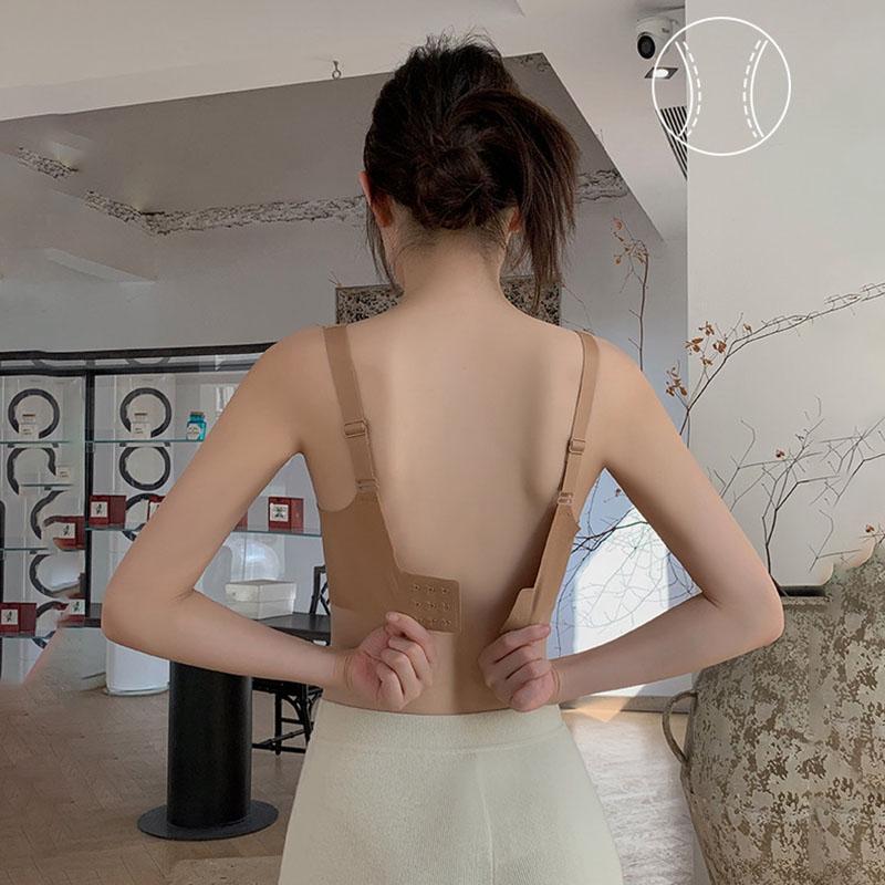 Traceless BH Frauen sammeln ohne Stahlring Unterwäsche Herbst und Winter bequemer BH einfarbiger BH unsichtbarer BH