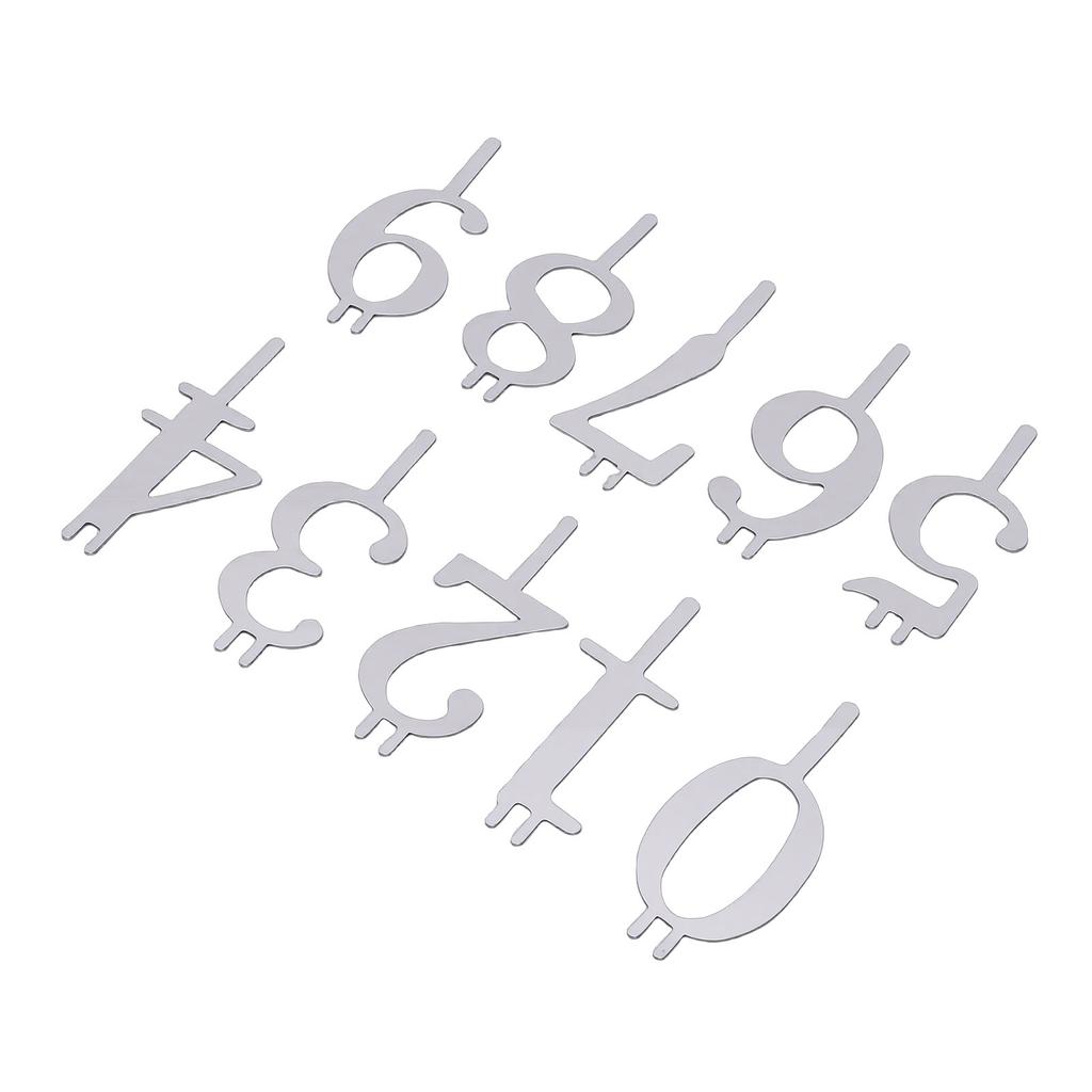20PCS Number Candle Holder Set Reusable Metal Numeral Birthday Cake Candle Holders Cake Topper Decoration for Party Celebration