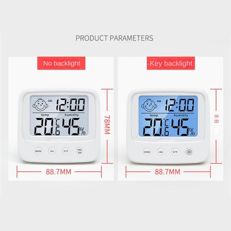Higrometre Ölçer Doğru Okumalar Kullanımı Kolay Kullanışlı Lcd Ekran Termometre Hassas Akıllı Sıcaklık Sensörü Termometre