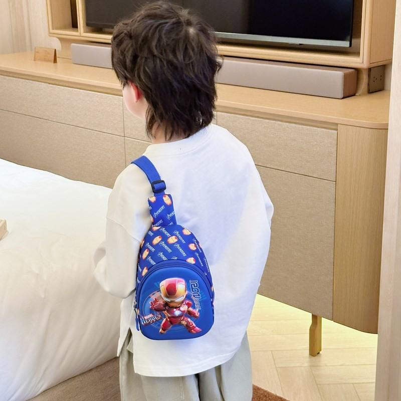 Superhero Cartoon Printed Shoulder Crossbody Chest Bag Outdoor Casual