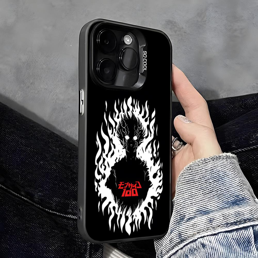 

Anime Psycho 100 Phone Case For IPhone 17 Pro Max 16 Pro Max 15 14 13 11 12 Mini Xs X Xr 7 8 Plus Se Color Silver Cover iPhone 16