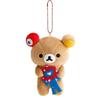 NEW Rilakkuma Plush Keychain Sleeping Bag Bear Korilakkuma Osaka Expo Japan Backpack Charm Gift Relax Creative
