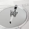 Black Butterfly Bead Pendant Phone Charm Straps Y2K Lanyard Purse Accessories