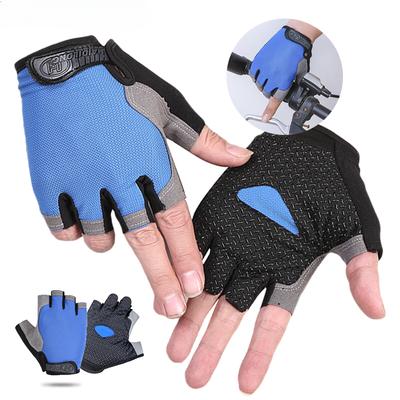 Half Finger Cycling Mountain Bike Gloves – Anti Slip /Shock Absorbing Padded Breathable Short Sports Gloves for Men/Women