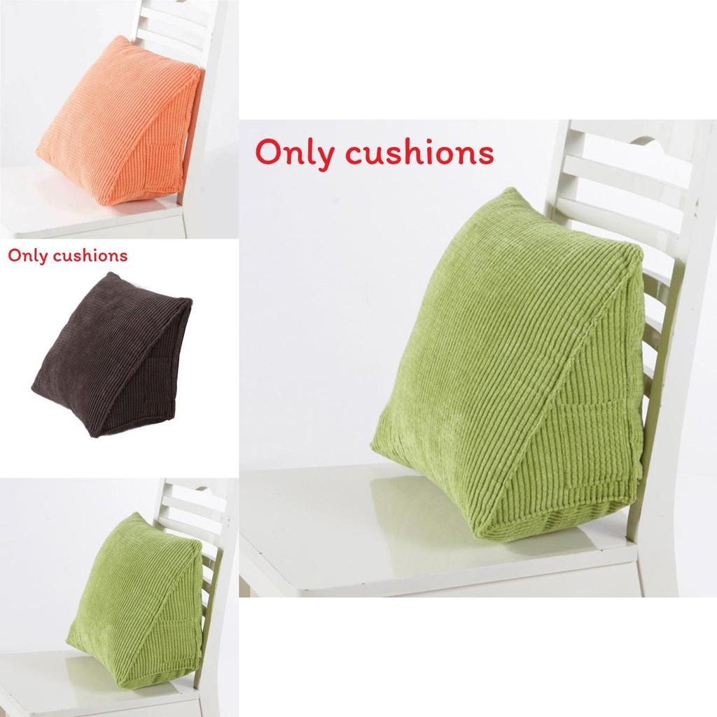 Office Corduroy Cushion Pillow With Removable Cover For Lumbar Support And Car Seat Comfort