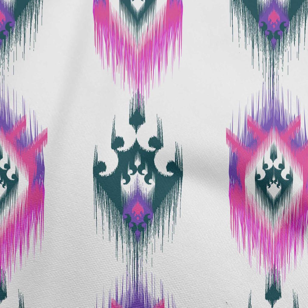 oneOone Bavlna Flex Tmavě Zelená Tkanina Asijské Ikat Craft Projekty Dekor Tkanina Printed By The Yard 40 Inch