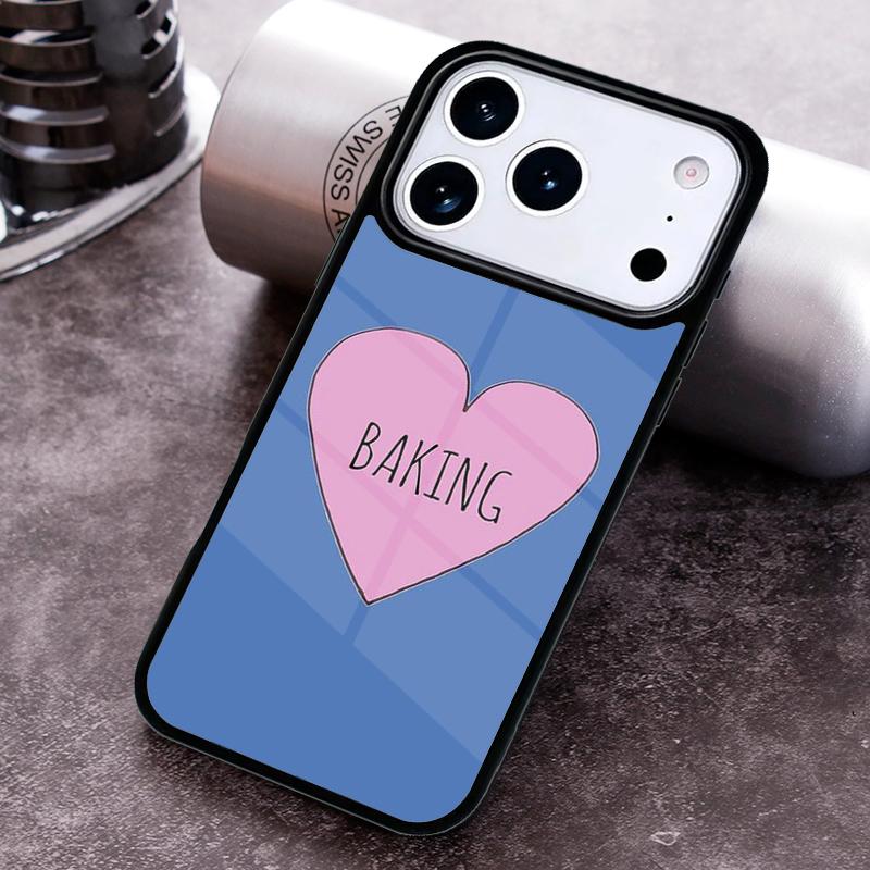 Love Baking Chef Knife Phone Case for iPhone 17 16 15 Pro Max Air 14 13 12 11 Plus Shockproof Capa Cover