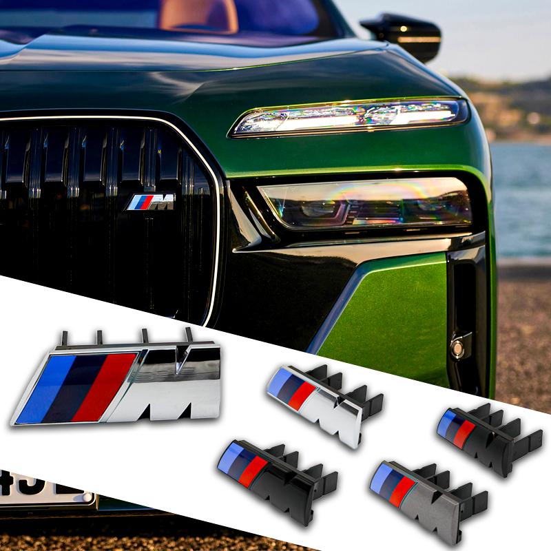 3D ABS M Sport Front Grille Emblem Badge for BMW E46 F30 G20 X5 X1 X3 Modification Car Styling Accessories 9cm 7.3cm Decal Logo VDLQX1