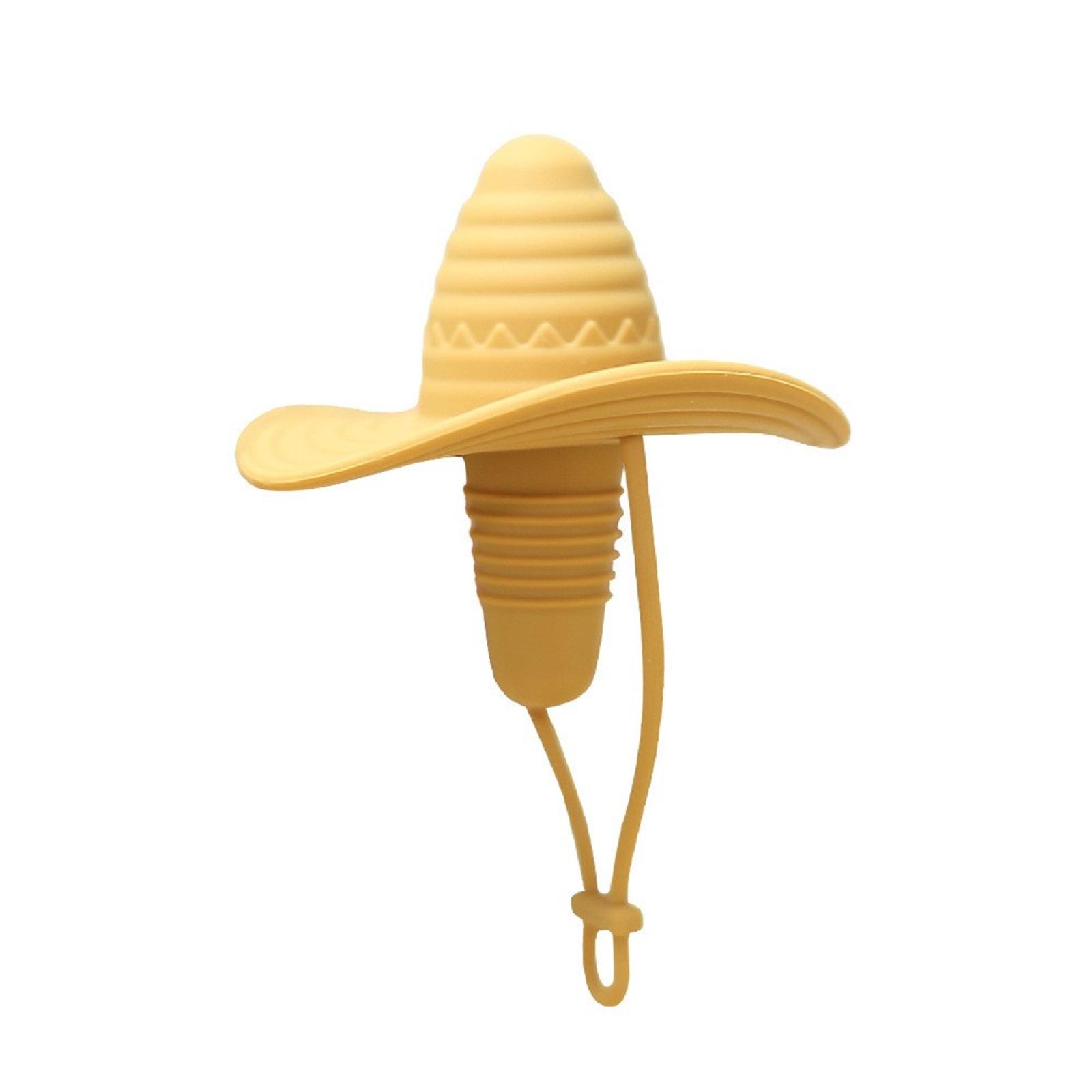 Cowboy Hat Silicone Red Wine Bottle Stopper, Household Wine Preservation Sealing Stopper, Food Grade Leak Proof Stopper,1pc One Size