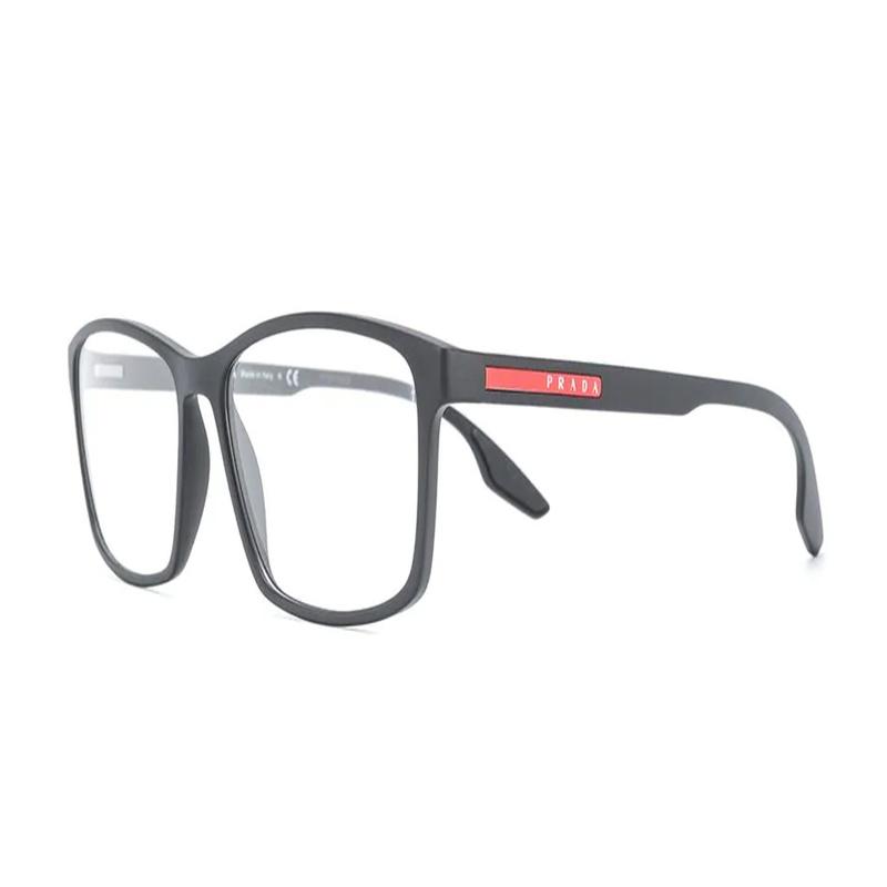 Prada Logo Temple Square Optical Frame Men s Black