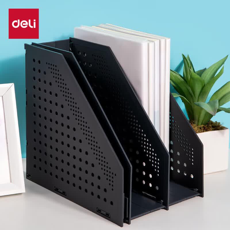 Deli Foldable 3-Tier Mesh Desktop File Holder