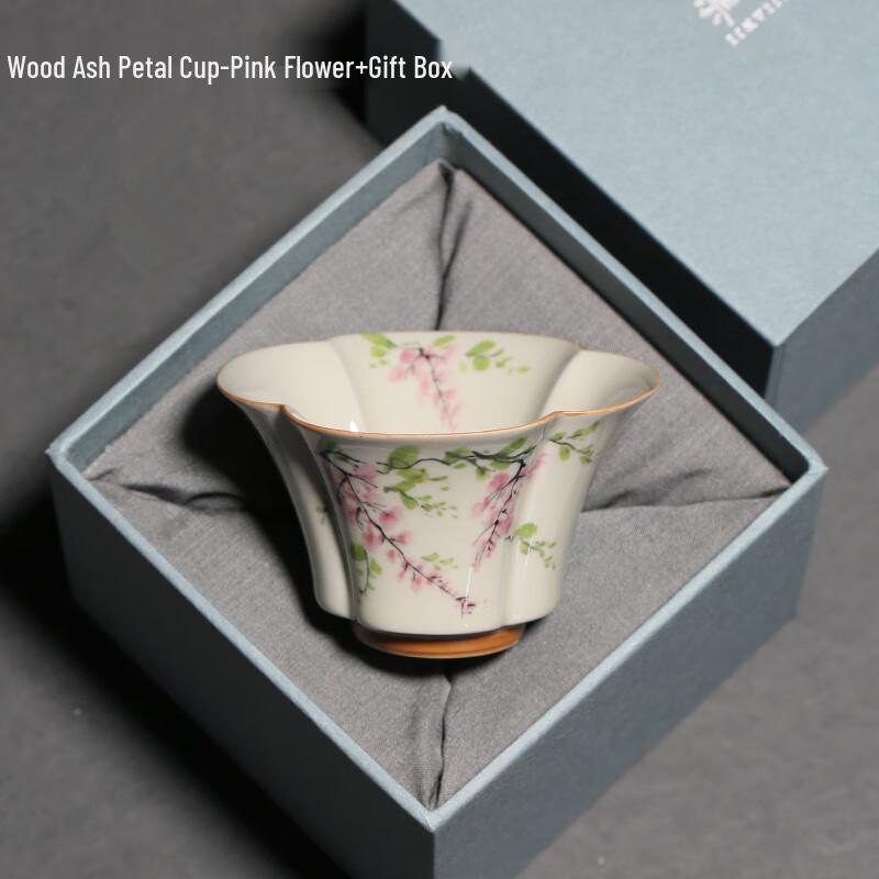 Hand-Painted Ceramic Lotus Master Tea Cup