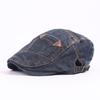 Fashion Spring Summer Jeans Beret Hats For Men Women Quality Casual Unisex Denim Beret Cap Fitted Sun Cabbie Flat Cap