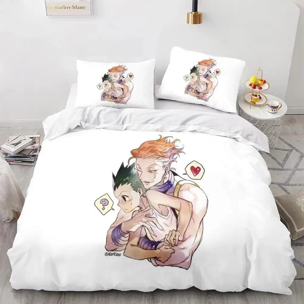 Comforter Fashion Anime Hunter×Hunter Bedding Set Single Twin Full Queen King Size Bed Set Adult Kid Bedroom Duvet Sets Home Textiles