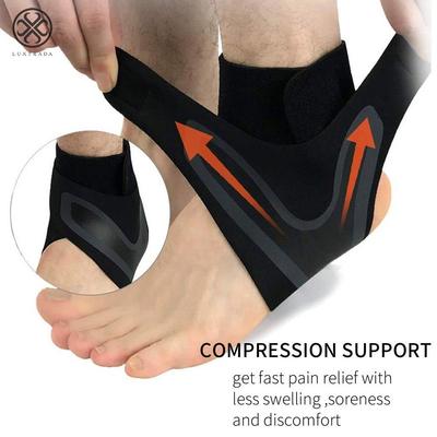 Leeonz Unisex Ankle Brace Protection Fitness Gym Running Sports Support Brace Foot Elastic Bandage, Ankle Brace Support Compression Sleeve Planta