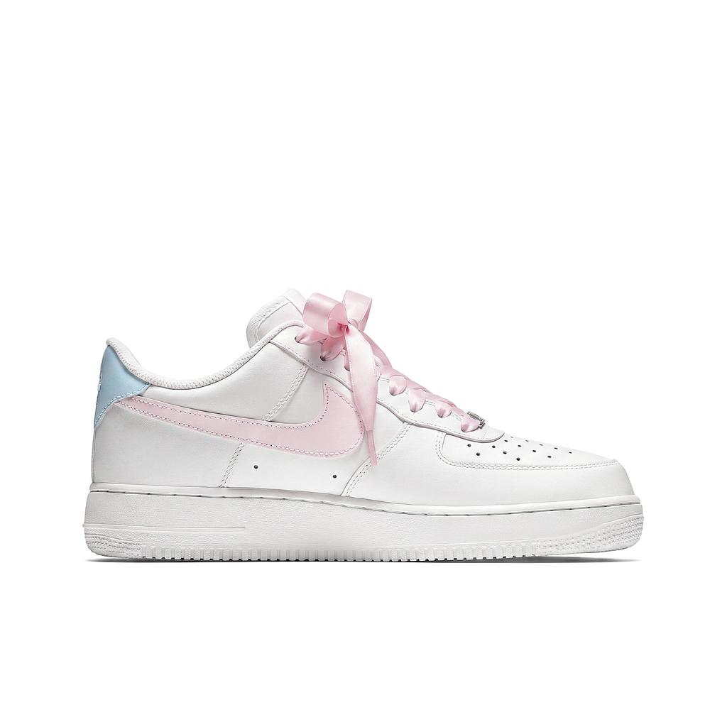 Nike Air Force 1 Valentine's Day Slip Resistant Abrasion Resistant Low top Skateboard Shoes Women's White Pink IQ4937-161(Team2362-S-BOX)