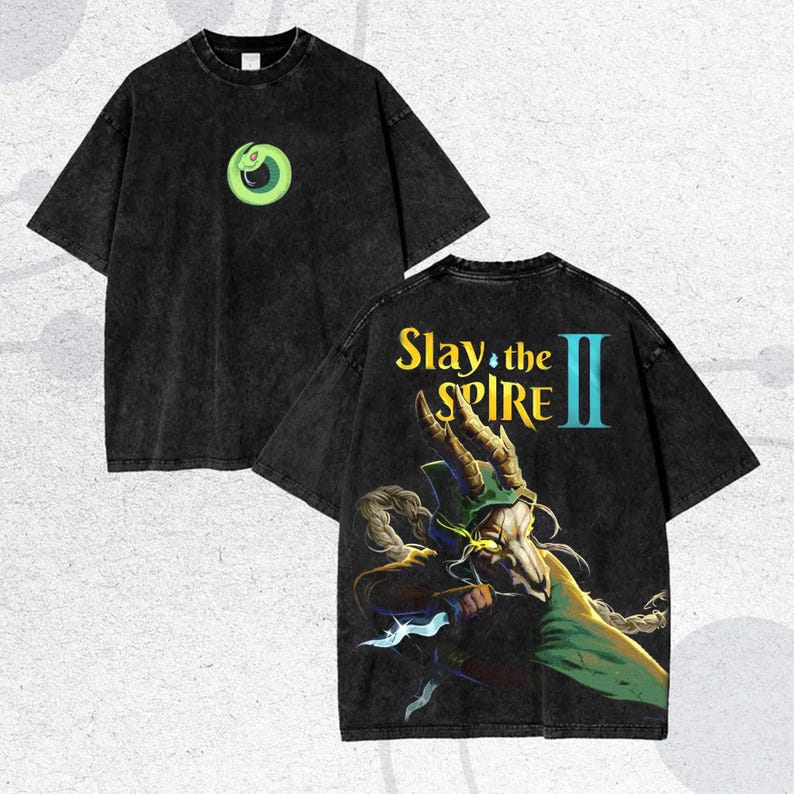 Slay the Spire II Praná trička 2026 Nový model osobnost Oblečení tričko Celoroční oblečení Retro móda Vintage Volné dárek vysoká kvalita Prodyšné
